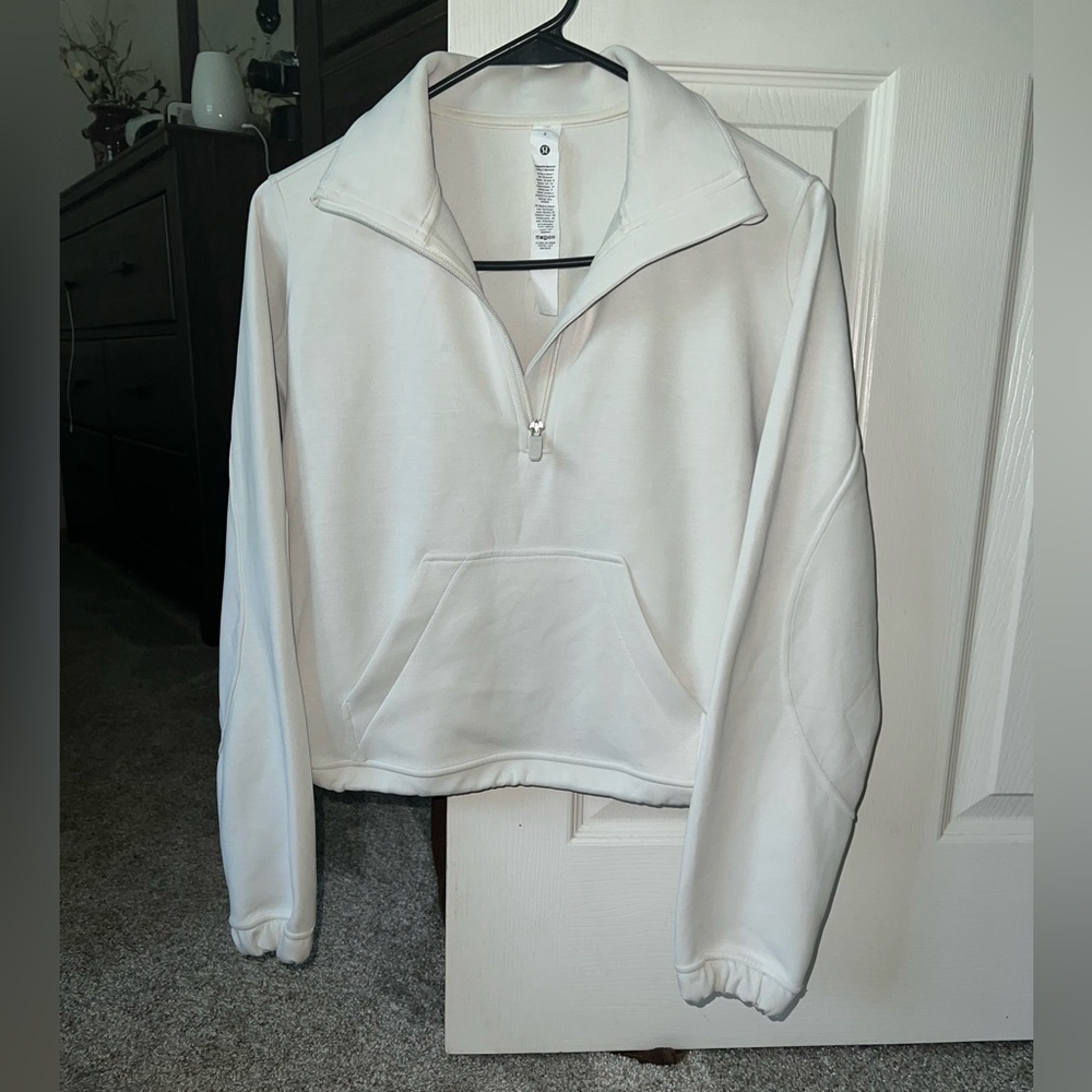 Lululemon softstreme quarter zip sweatshirt - Bone